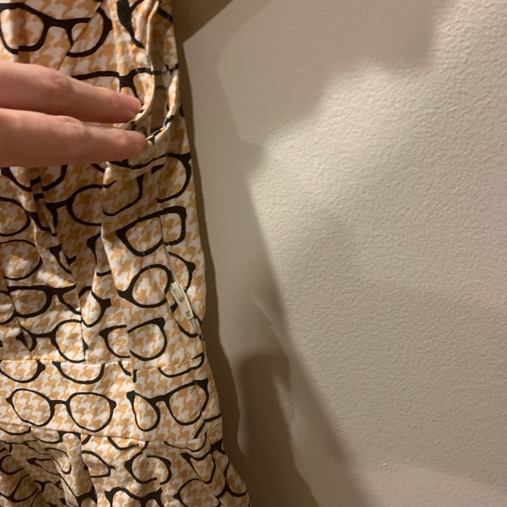 *Last Chance*Glasses Print Fit and Flare Dress - Picture 2 of 4